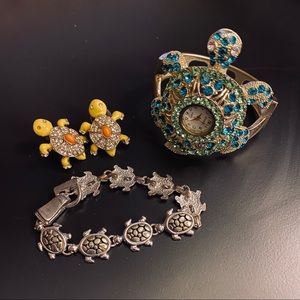 Assorted Turtle Jewelry Lot